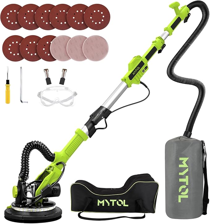 MYTOL H21K3 7.2A Electric Drywall Sander with Vacuum Dust Collection