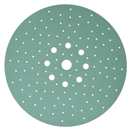Serious Grit 225 mm 9‑Hole Drywall Sanding Discs (25‑Pack, Mixed Grit)